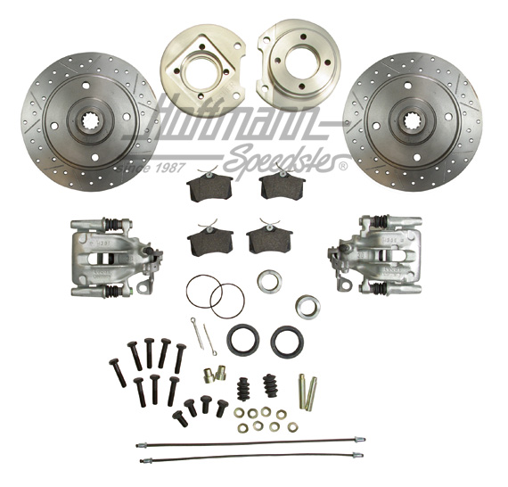 Freno a disco H4, forato, 4 fori / PCD 130, braccio obliquo                                         