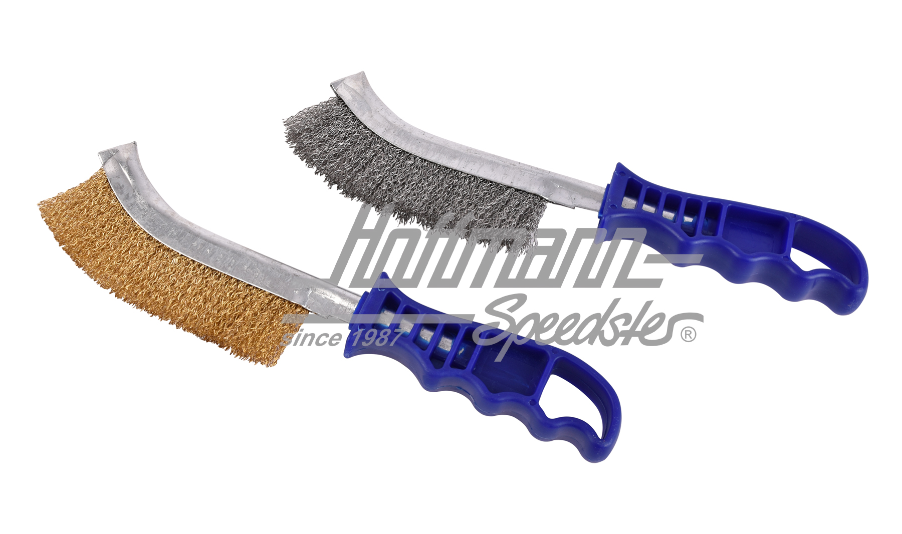 Set di spazzole metalliche, acciaio + ottone, 2 pezzi |  | 027-0747