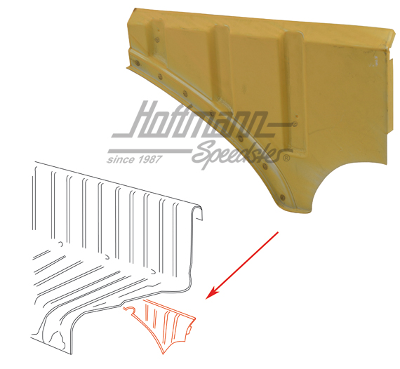 Lamiera di fronte, angolo,  -7.57, sinistra | 111 813 151 A | 050-1377-01