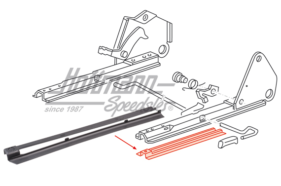 Slitta, sedile, anteriore, Furgone T3 | 251 881 213 | 360-6200