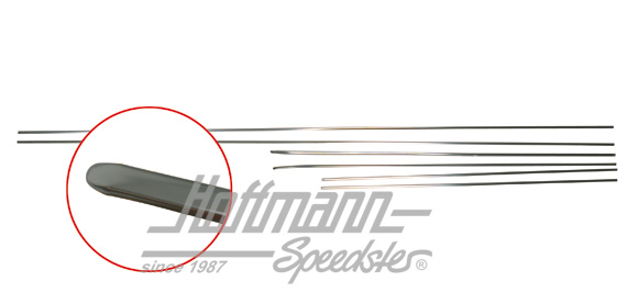 Modanature sottoporta, 6 pezzi,  Golf Caddy, argenteo | 171 898 111 Caddy | 180-1190