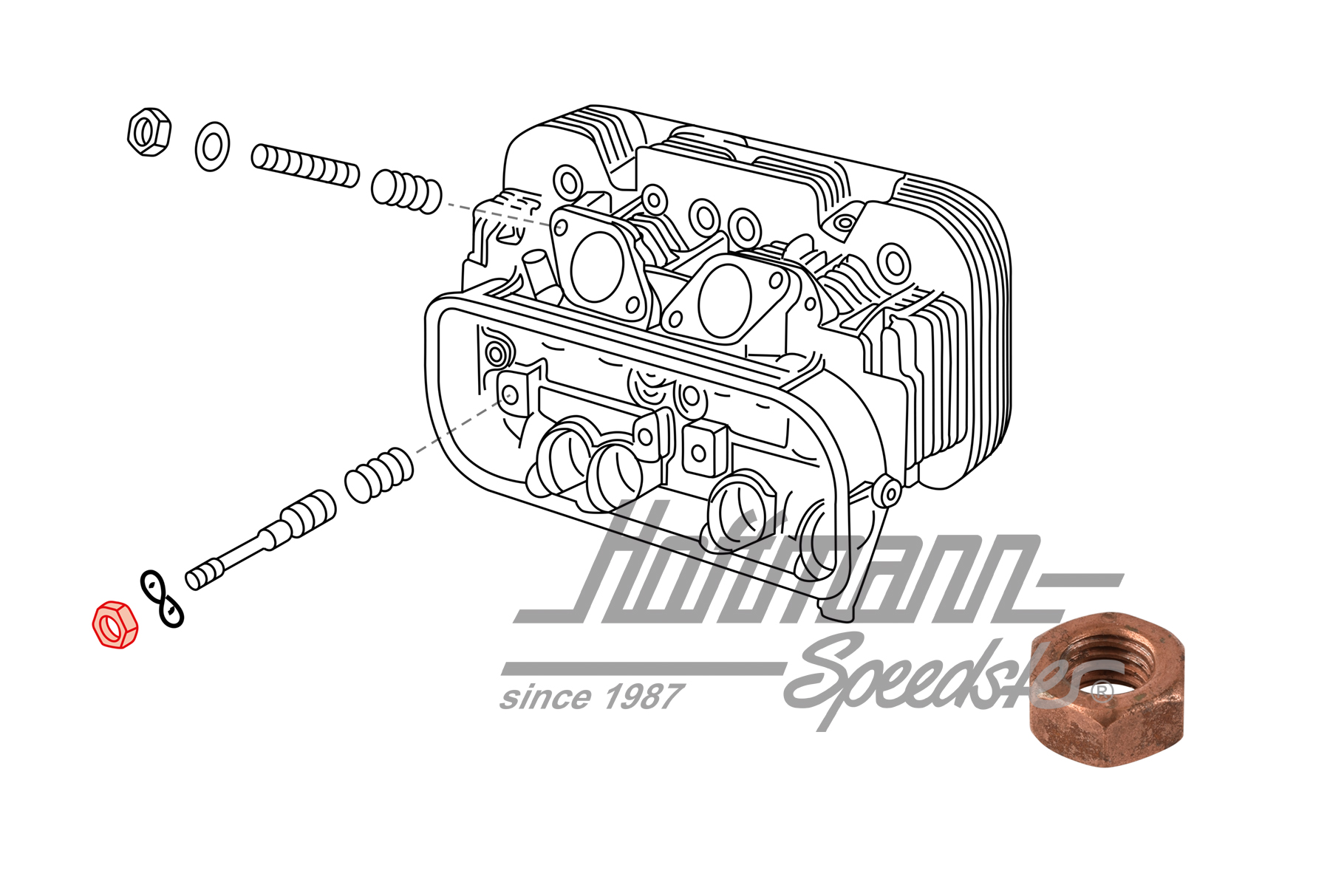 Dado, prigioniero, bilanciere, M7 | N  011 007 7 | 092-0493-33