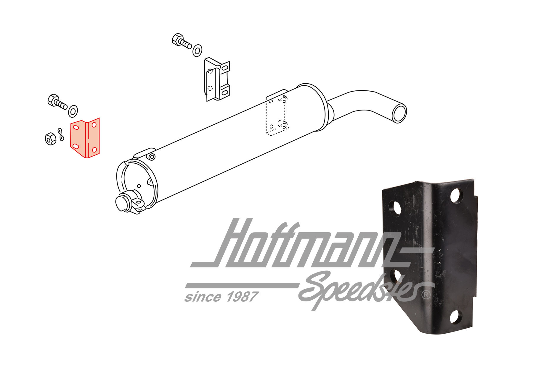 Supporto, scario, 1.6-1.7, Diesel, sinistra | 033 251 368 | 320-3423-01