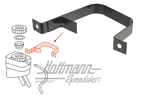 Fascetta
, serbatoio liquido del fre
no                                                           
