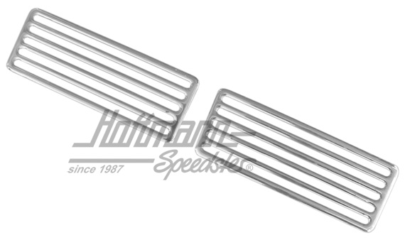 Griglia decorativa cofano motore, a due parti, cromo | 10057 | 020-2035
