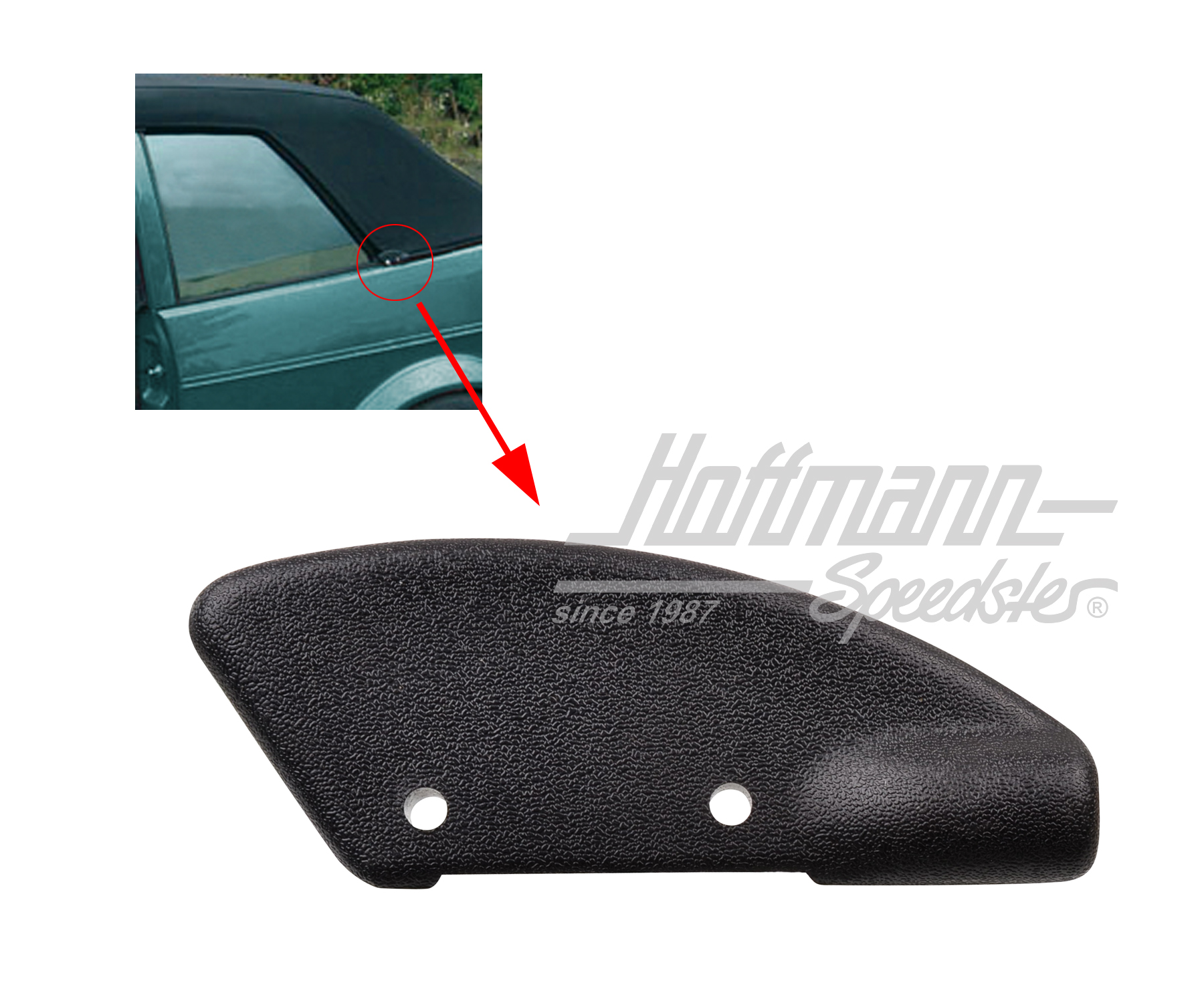 Copertura, capote cabriolet, exteriore, sinistra | 155 871 413 A 01C | 180-4401