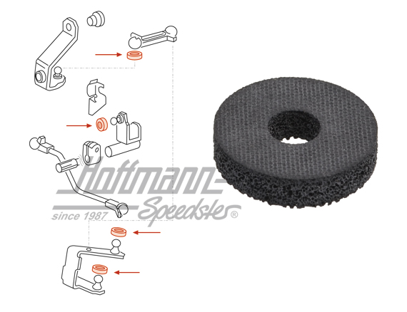 Guarnizione, sotto asta di commando, Golf / Furgone | 171 711 965 | 170-2120