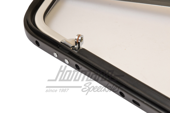 Deflettore, completo, Furgone T2, cromato, sinistra                                                 