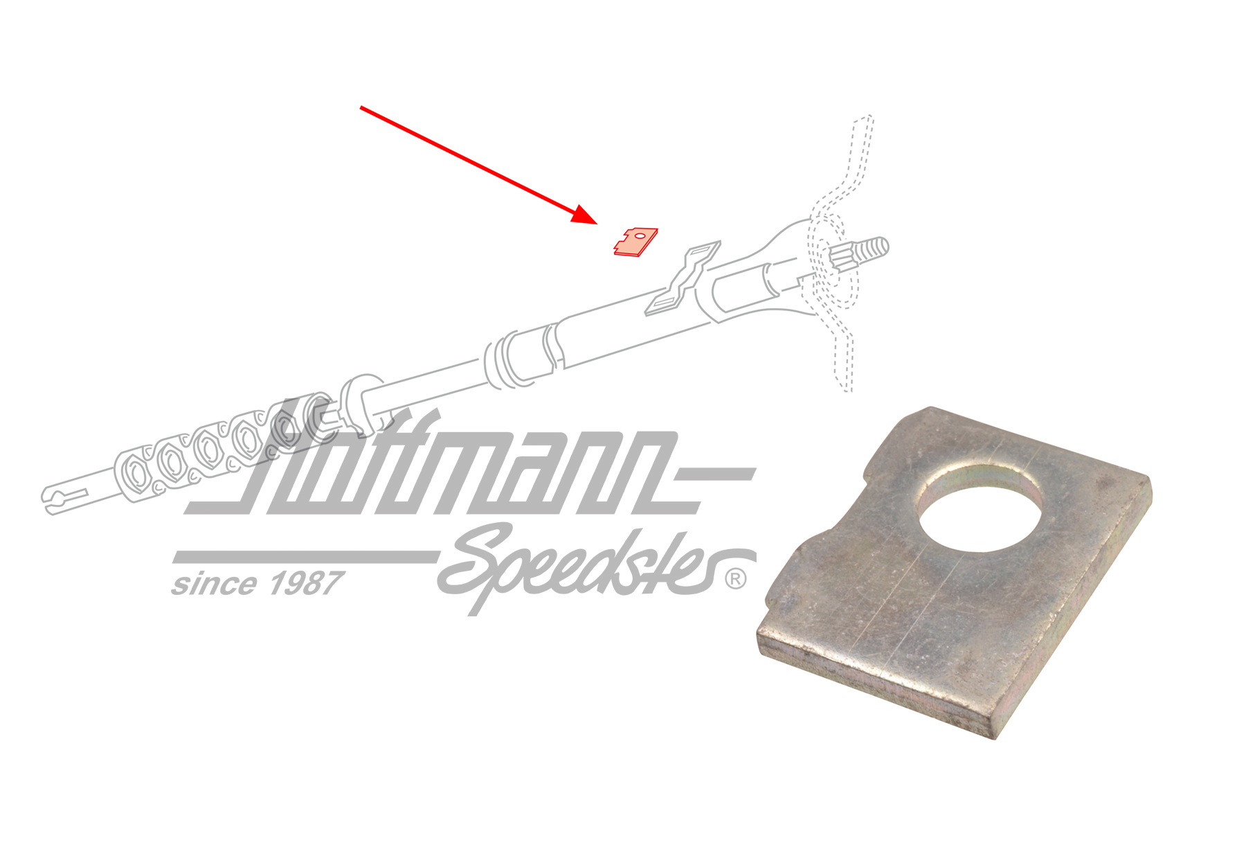 Base, supporto colonna di guida

, superiore, 8.70 | 111 415 619 C | 020-2431-64