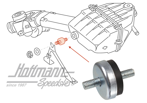 Cuscinetto in gomma
, filtro dell'aria/scatola del radiatore | 431 121 273 A | 110-1691