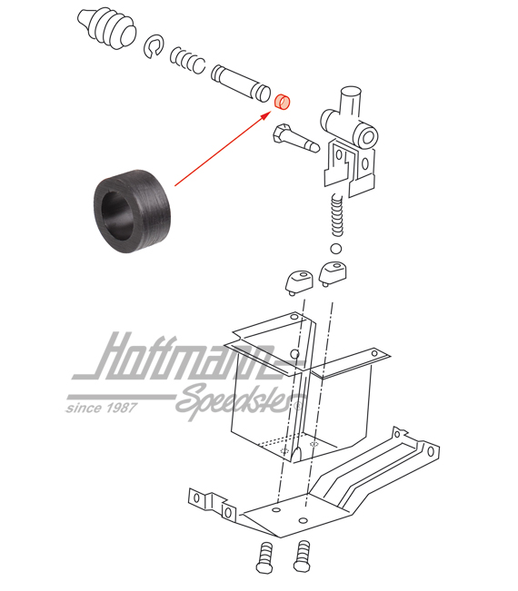 Anello ammortizzatore, laterale, anteriore, 5-marce | 251 711 226 | 315-1400-06