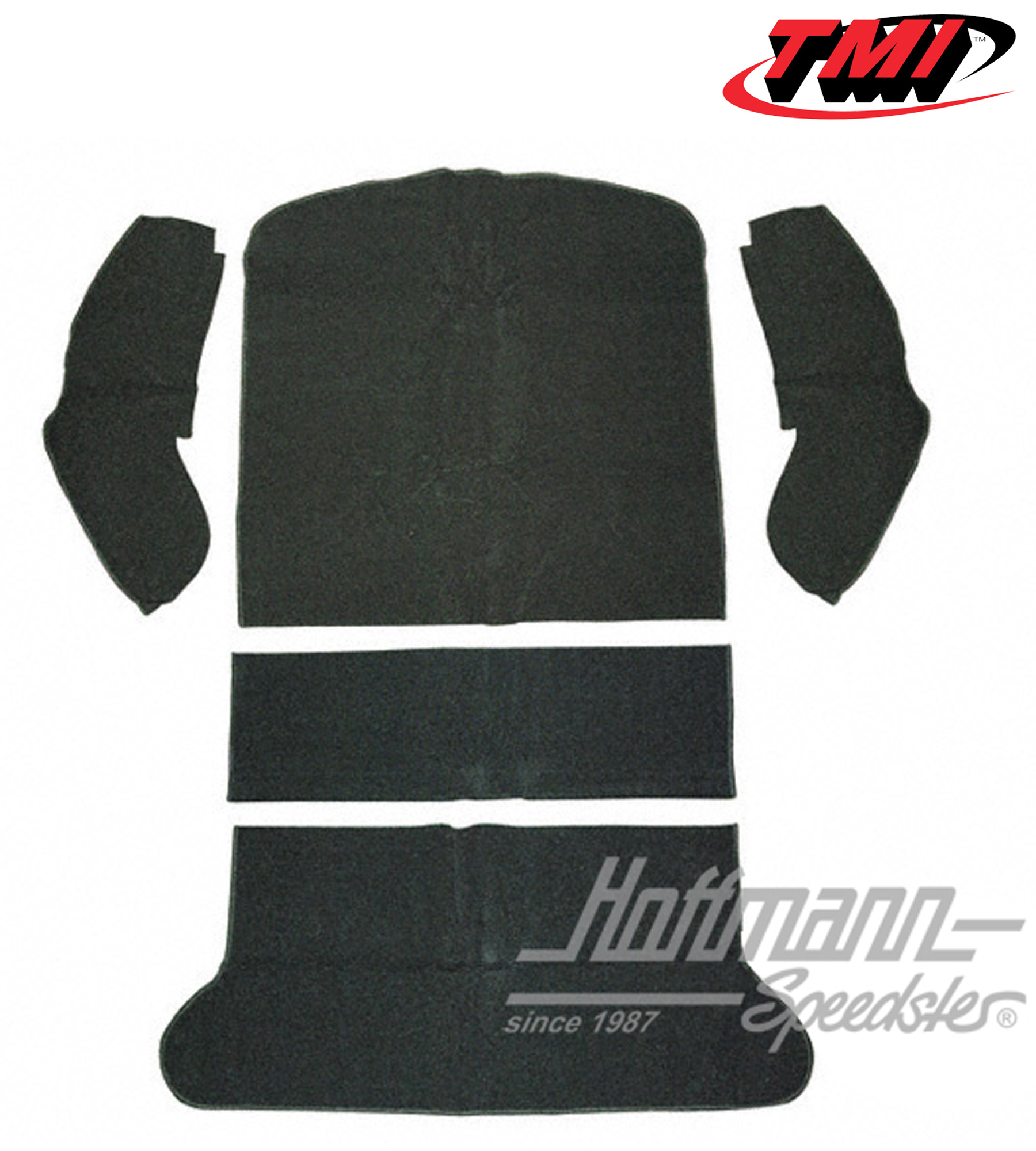 Set tappeti, bagagliaio, Berlina, velluto, nero, 8.64-7.72 | 34-R1102-801 | 055-7634