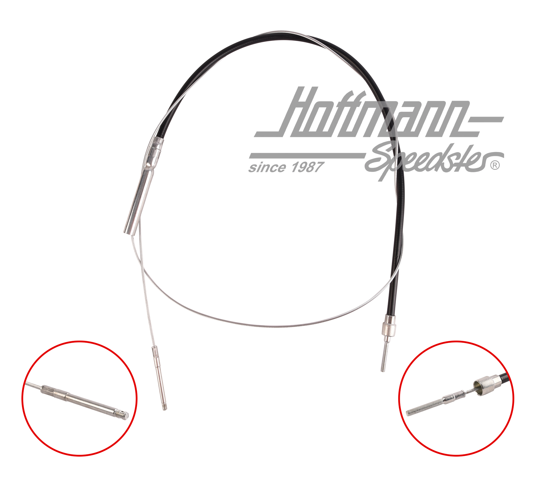 Cavo del freno a mano, posteriore, Porsche 356 C | 901 424 603 01 | 510-2180-14