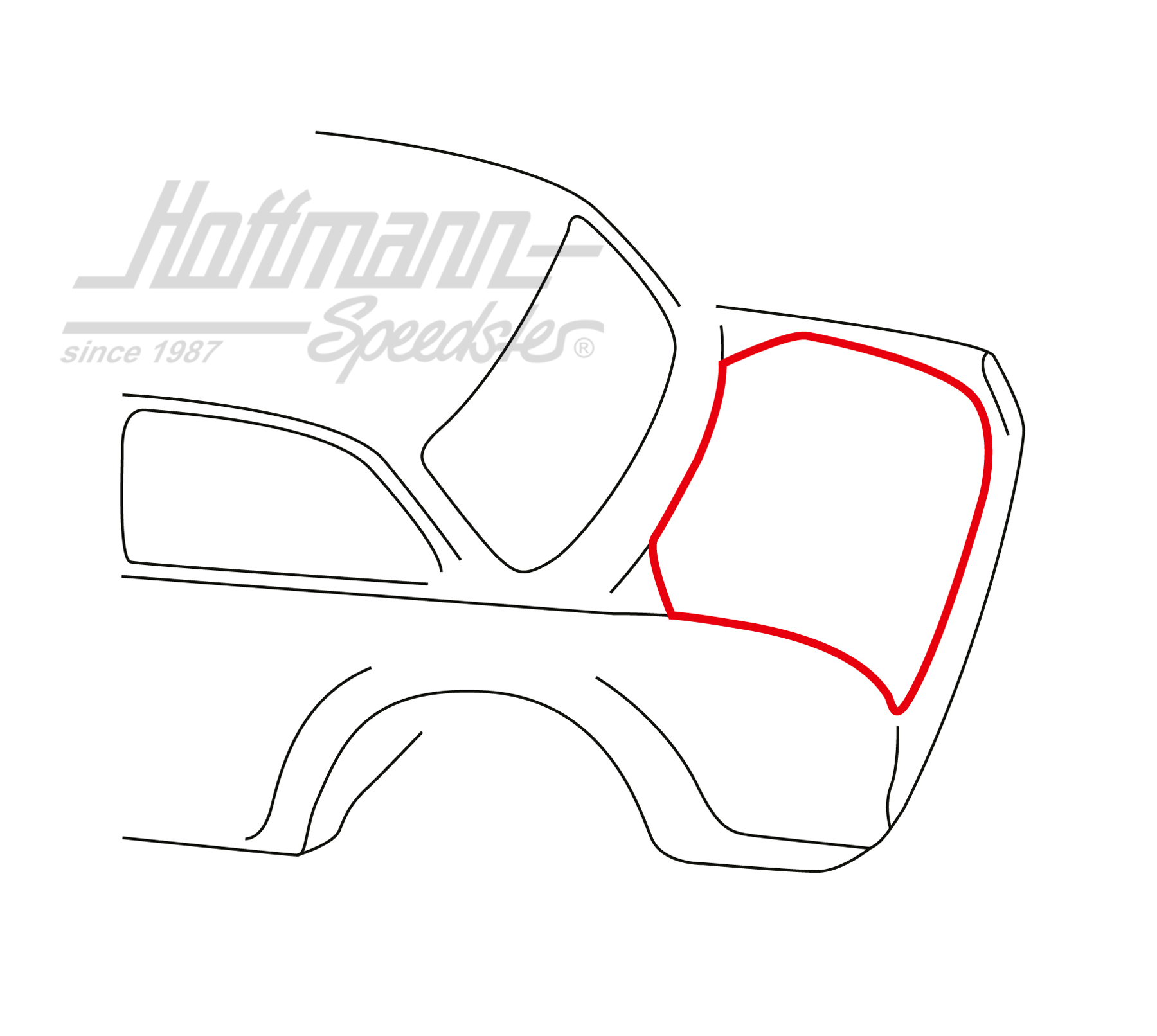 Guarnizione, portellone posteriore, Tipo 3, Notchback | 311 827 705 | 069-8072