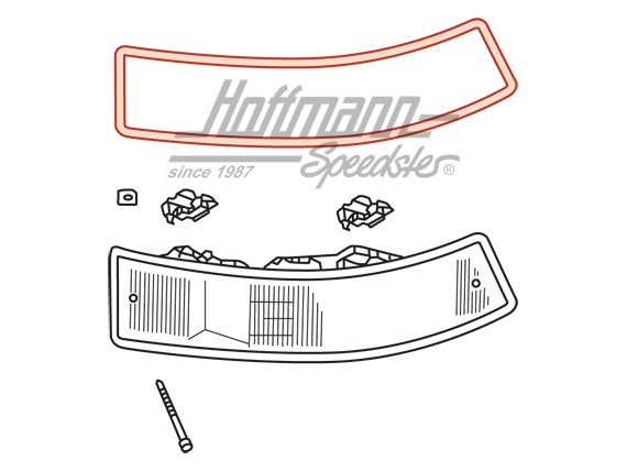 Guarnizione, fanale posteriore, 911, 65-68, destra                                                  