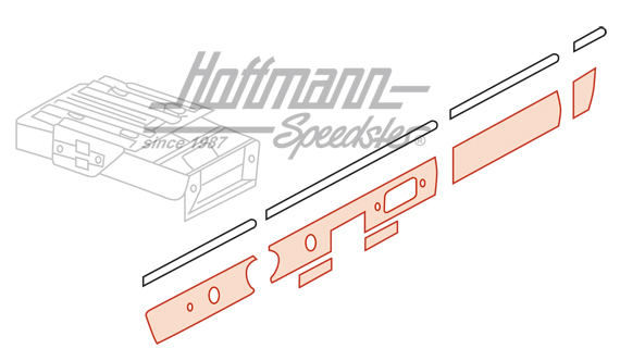 Copertura, cruscotto
, 65-68, alluminio                                                            