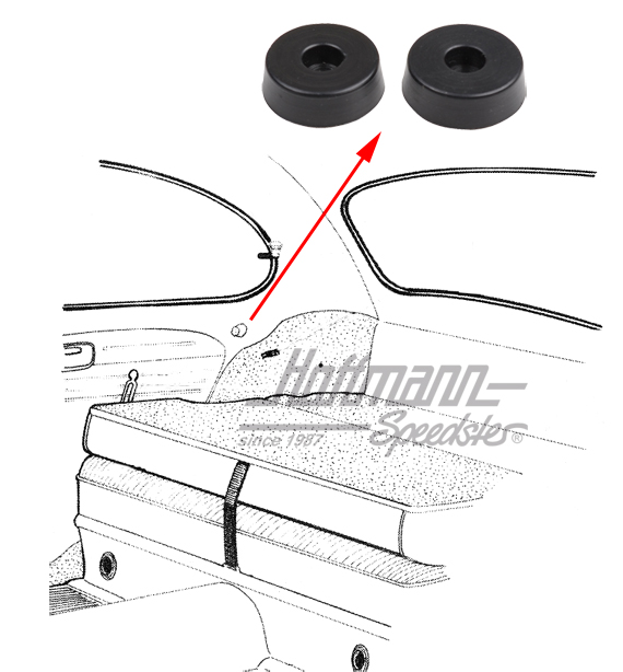 Arresto, schienale del sedile posteriore, .58-, nero | 113 885 553 | 055-5003