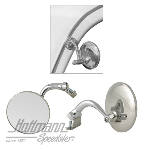 Retrovisore fissaggio portiera "HOT ROD", sinistra o destra, 76 mm                                  