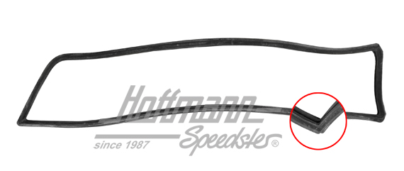 Guarnizione, lampeggiatore,  911, 69-73, sinistra                                                   