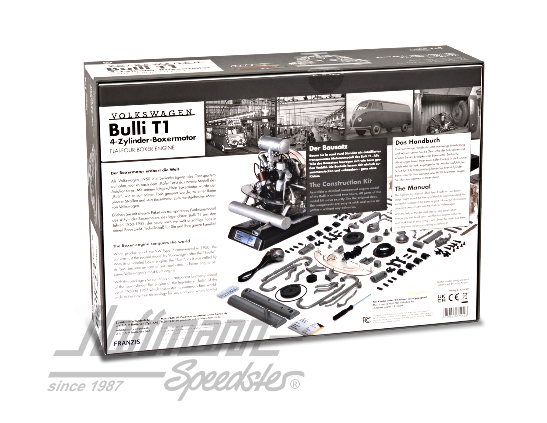 Motore VW Bulli T1, modello in scala                                                                