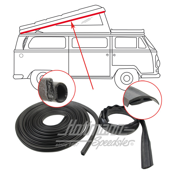 Guarnizione, tetto grande, posteriore, 73- | 231 819 708 | 090-6078-12