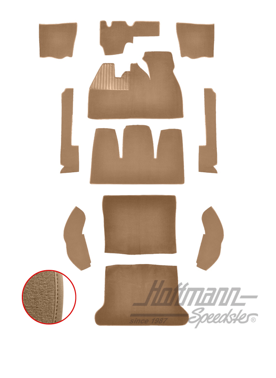 Set tappeti, Maggiolino Berlina, 8.61-7.68, beige |  | 026-5425