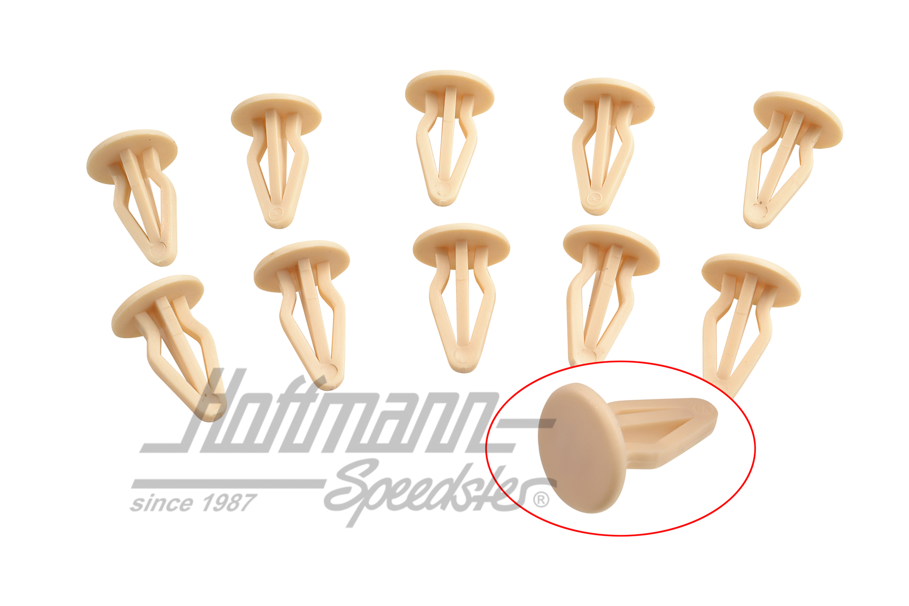 Clip, rivestimento laterale / posteriore, bianco | 801 867 299  581 | 180-1912-16