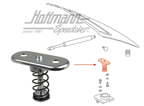 Parte superiore, serratura cofano motore,  65-94 
                                                 