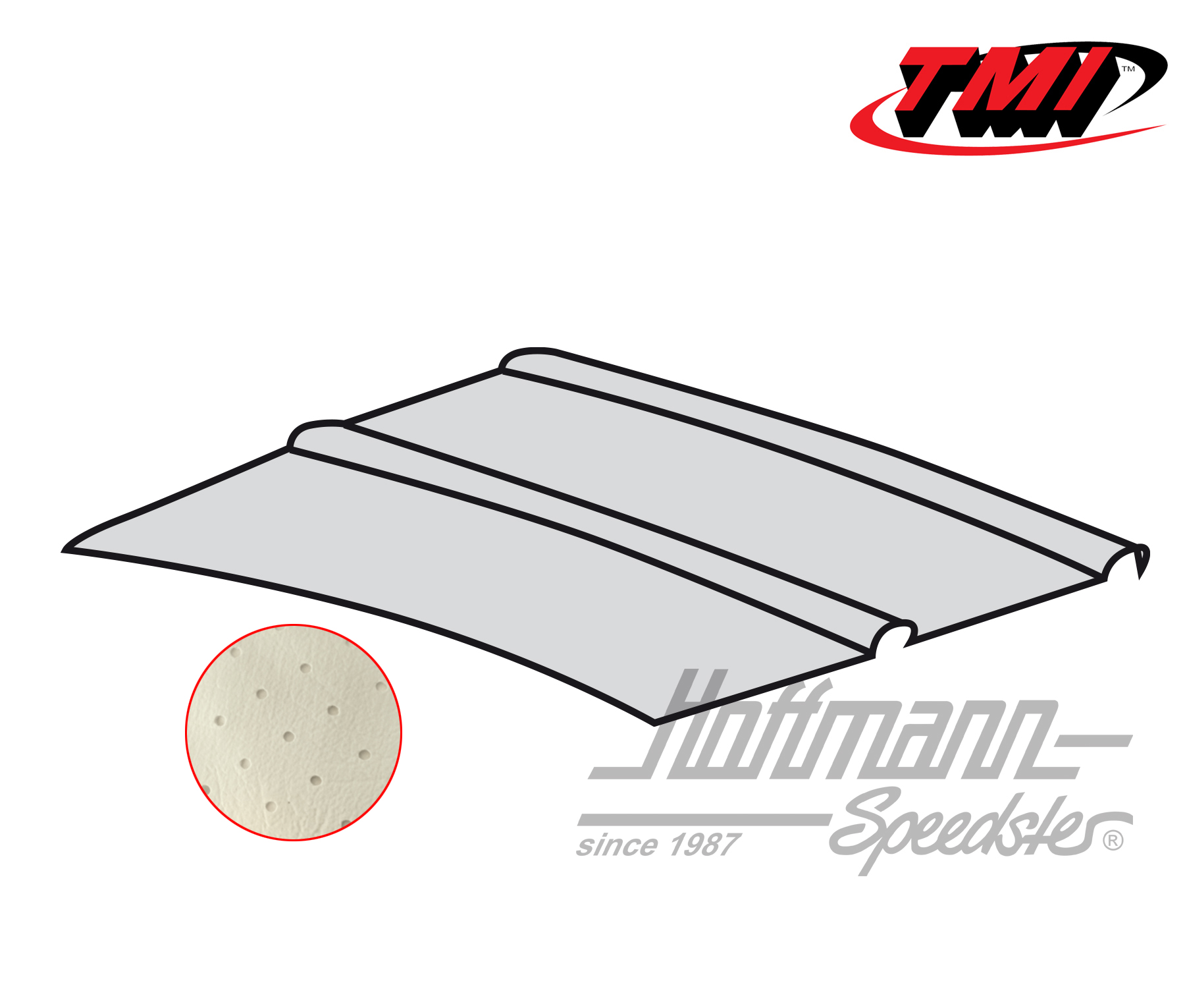 Cielo, Furgone T1/T2, Pick up, perforato, bianco antico | 20-2107-44 | 098-0095