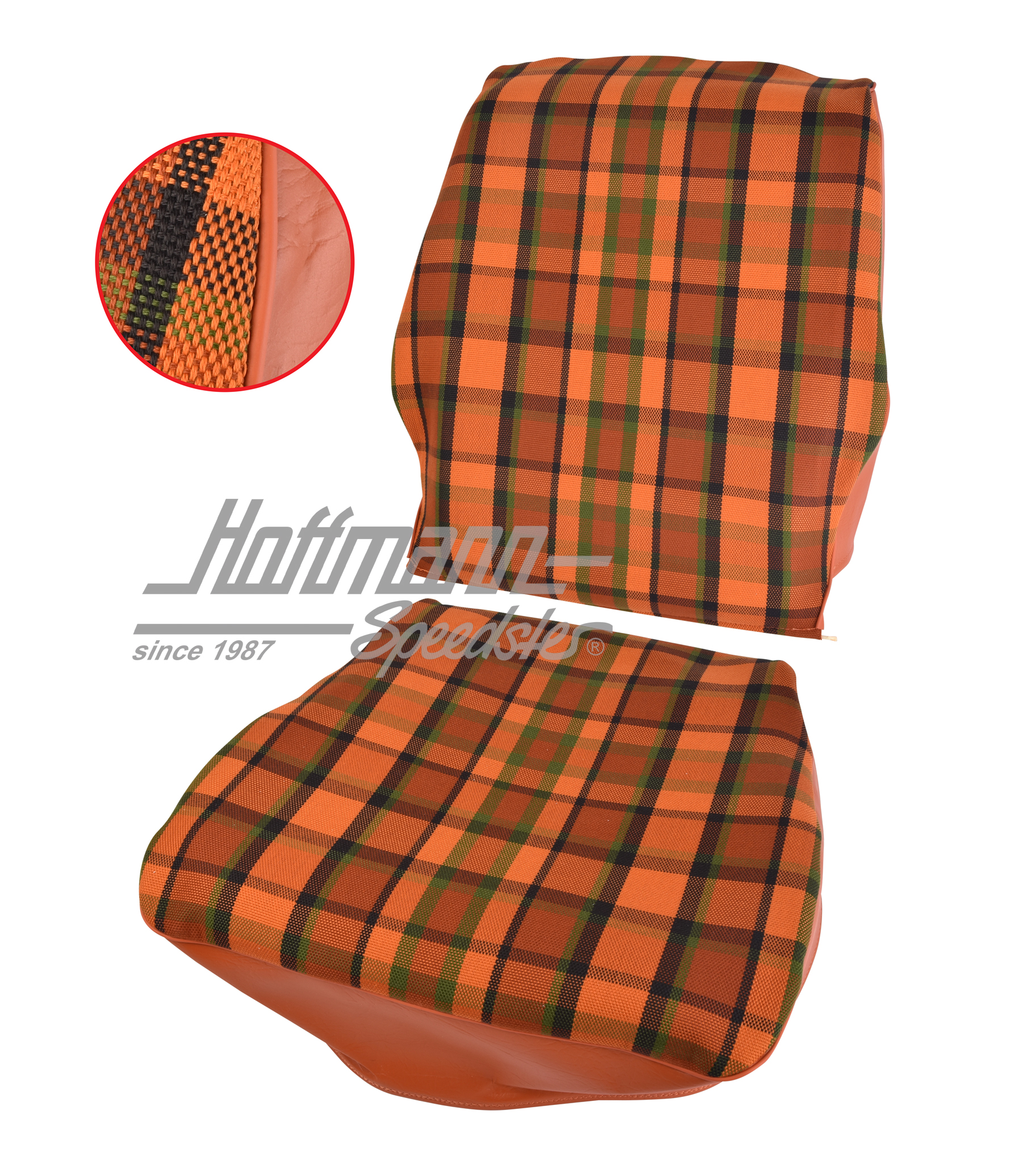 Coprisedile, Westfalia, rosso/arancione, 74-79                                                      