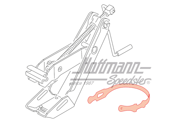 Cinghia di fissaggio, cric
, Furgone T3, Golf 1/2 
                                               