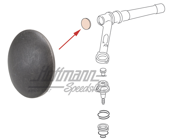 Coperchio, braccio supporto, superiore / inferiore, Furgone T2                                      