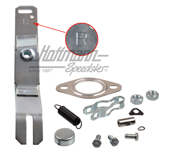 Kit di montaggio, scambiatore di calore, destra | 043 298 148 A | 020-0104-02