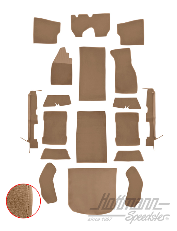 Set tappeti, Maggiolino Berlina, 8.72-, beige |  | 026-5825
