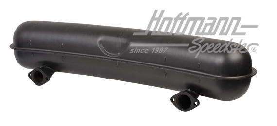 Scarico sportivo, lamiera di acciaio, 2 x 75 mm, 66-73                                              