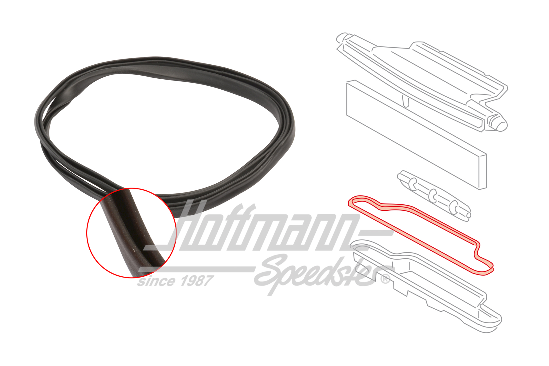 Guarnizione, scatola dell'aria fresca, inferiore, 65-68 | 901 571 292 20 | 515-0870-48