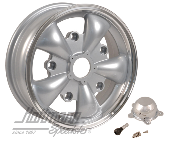 Cerchio alluminio, 5 raggi, 5.5x15 ET20, argenteo | 605 205 515 20ES | 070-6304