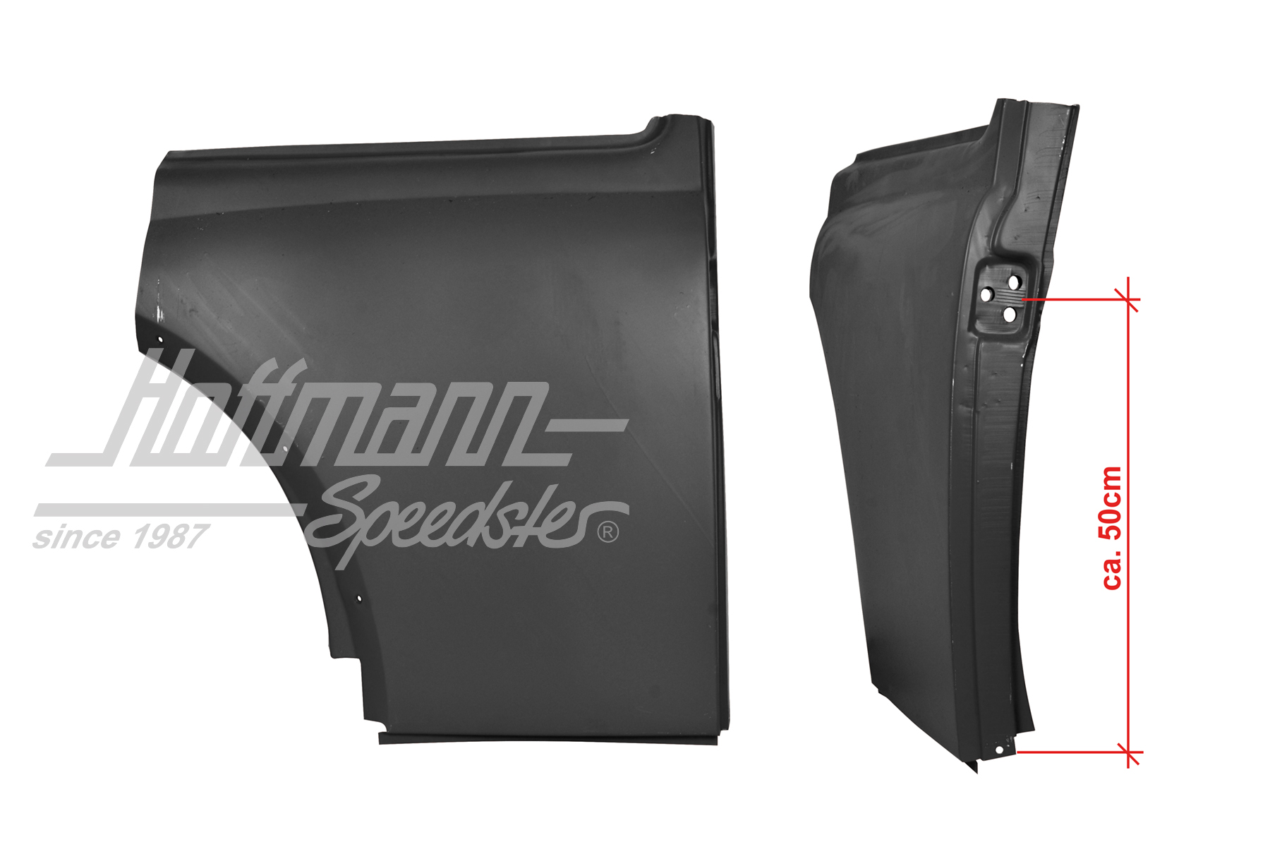 Lamiera laterale,, posteriore, -7.66, destra | 111 809 082 A | 050-2162