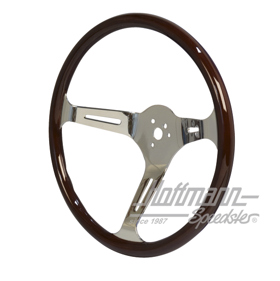 Volante in legno, (scuro), Empi,  380/23 mm                                                         
