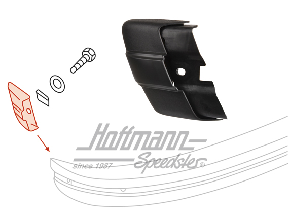 Angolo protettore, paraurti, posteriore, USA, sinistra                                              