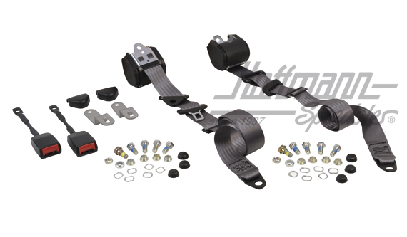 Cintura di sicurezza automatica, anteriore, Berlina / Cabriolet, grigio                             