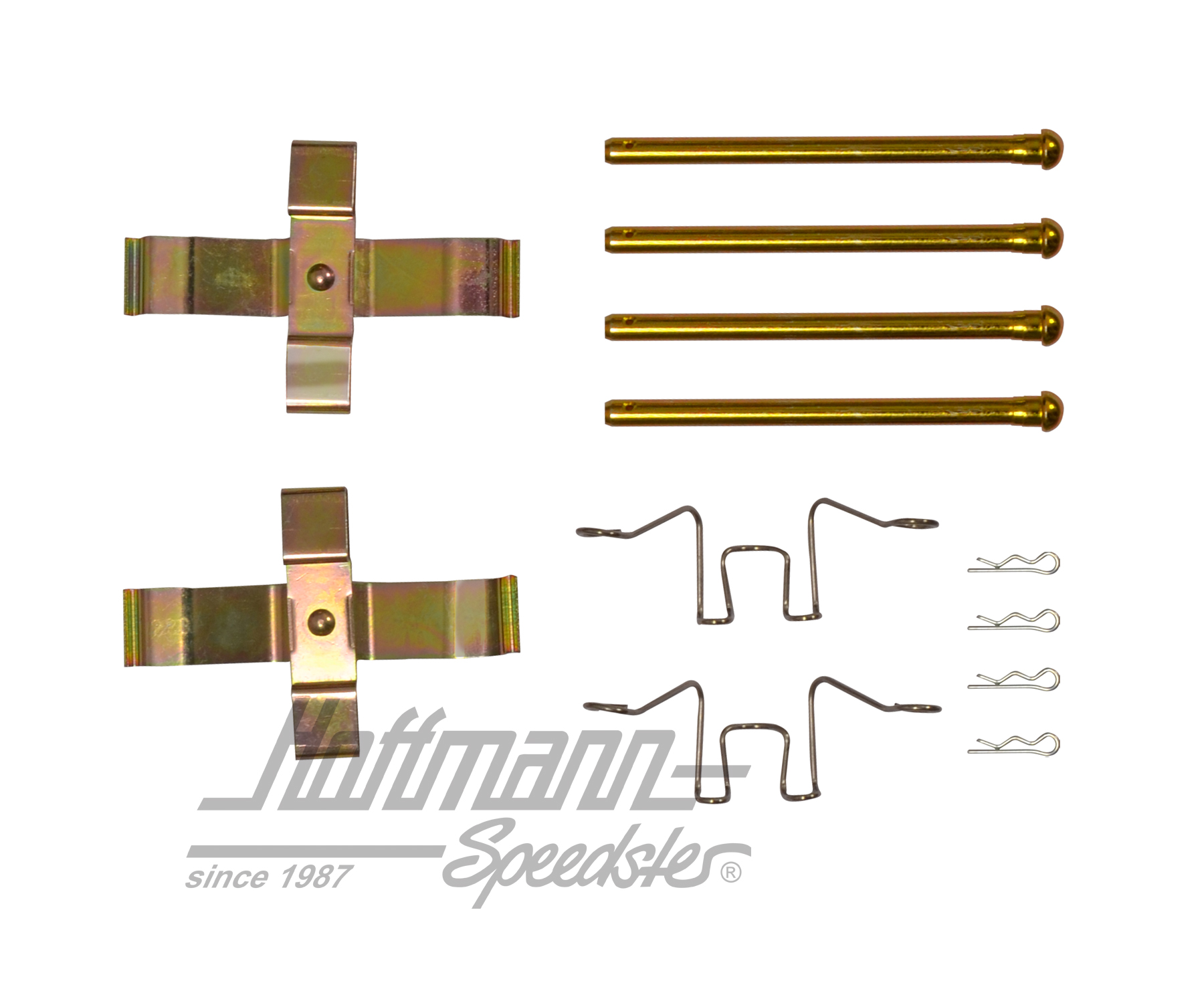 Set di fissaggio, pastiglie del freno, anteriore                                                    