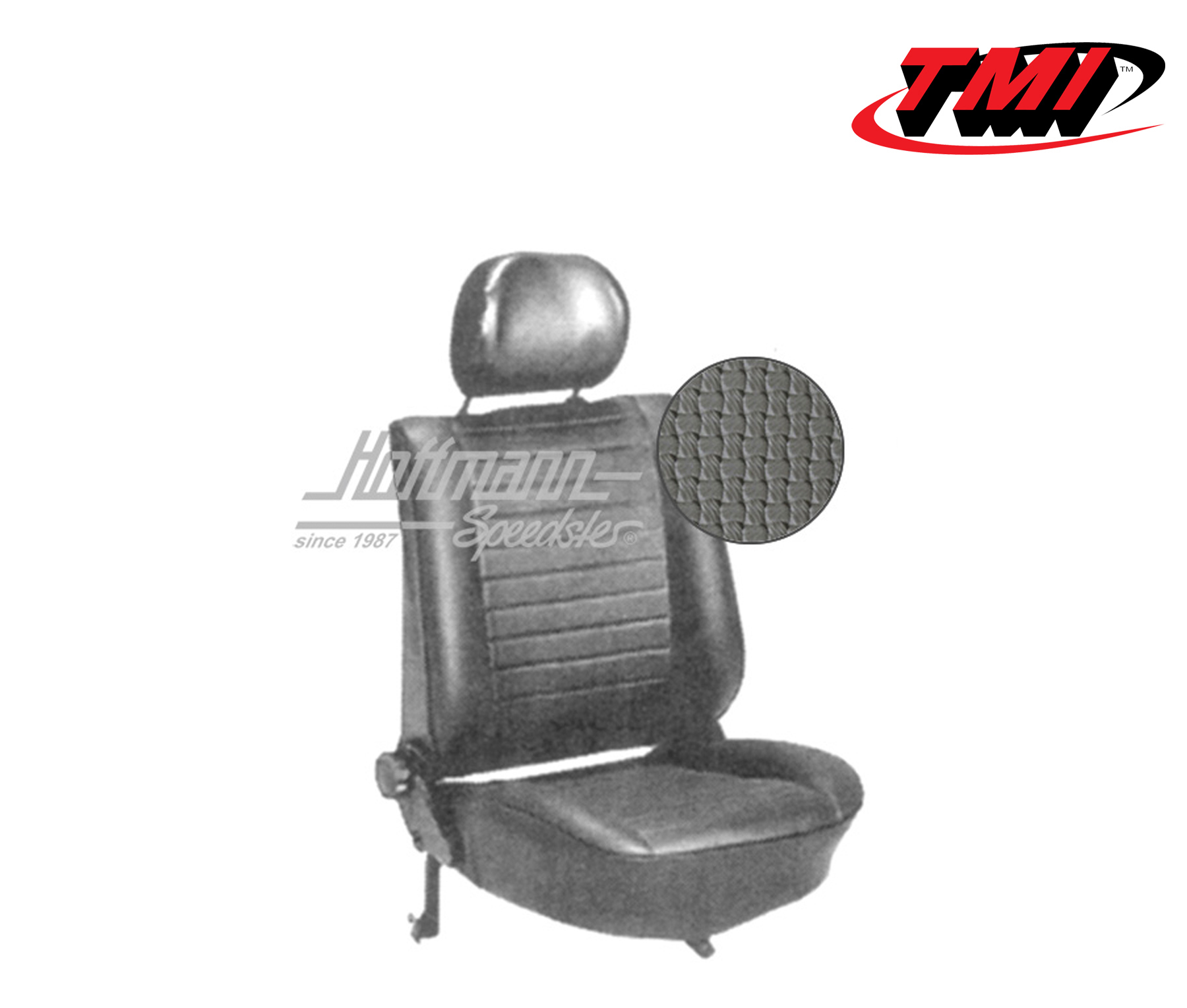 Coprisedili, Berlina, 8.76-, tessuto di cestino, grigio | 43-1129-06 | 055-5435