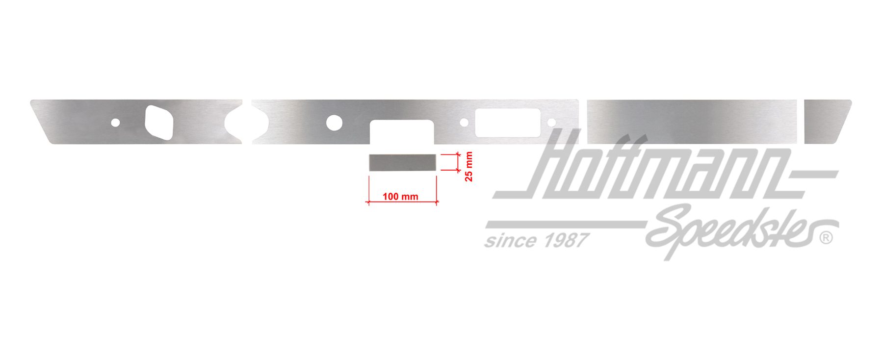 Copertura, cruscotto
, 911, 100x25mm | 901 552 041 52  Satz 1 | 580-0010-25