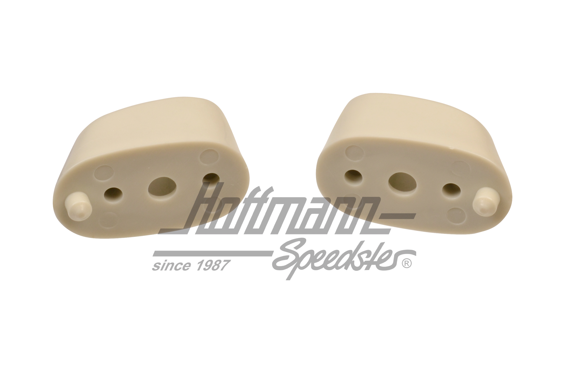 Clip alette parasole, 64-67/67-79, bianco avorio                                                    