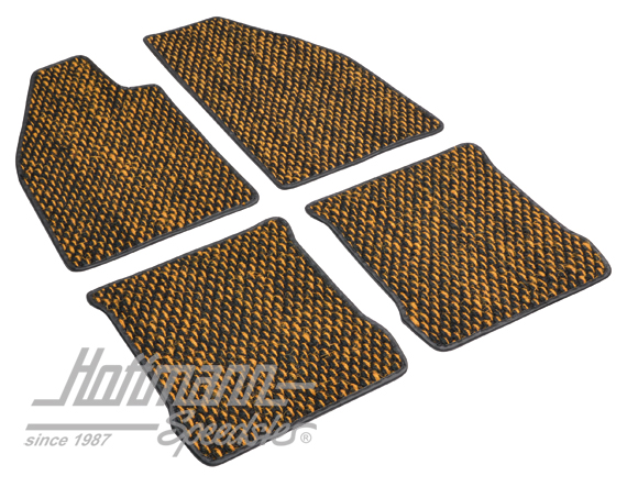 Tappetini, cocco, 72-, giallo / nero | ZVW 2CYL | 020-5381-46