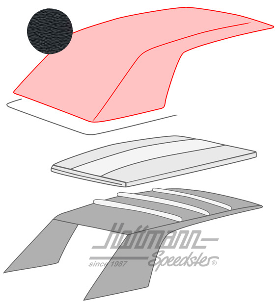 Capote, 1.79-7.93, materiale PVC, nero |  | 180-4910-10