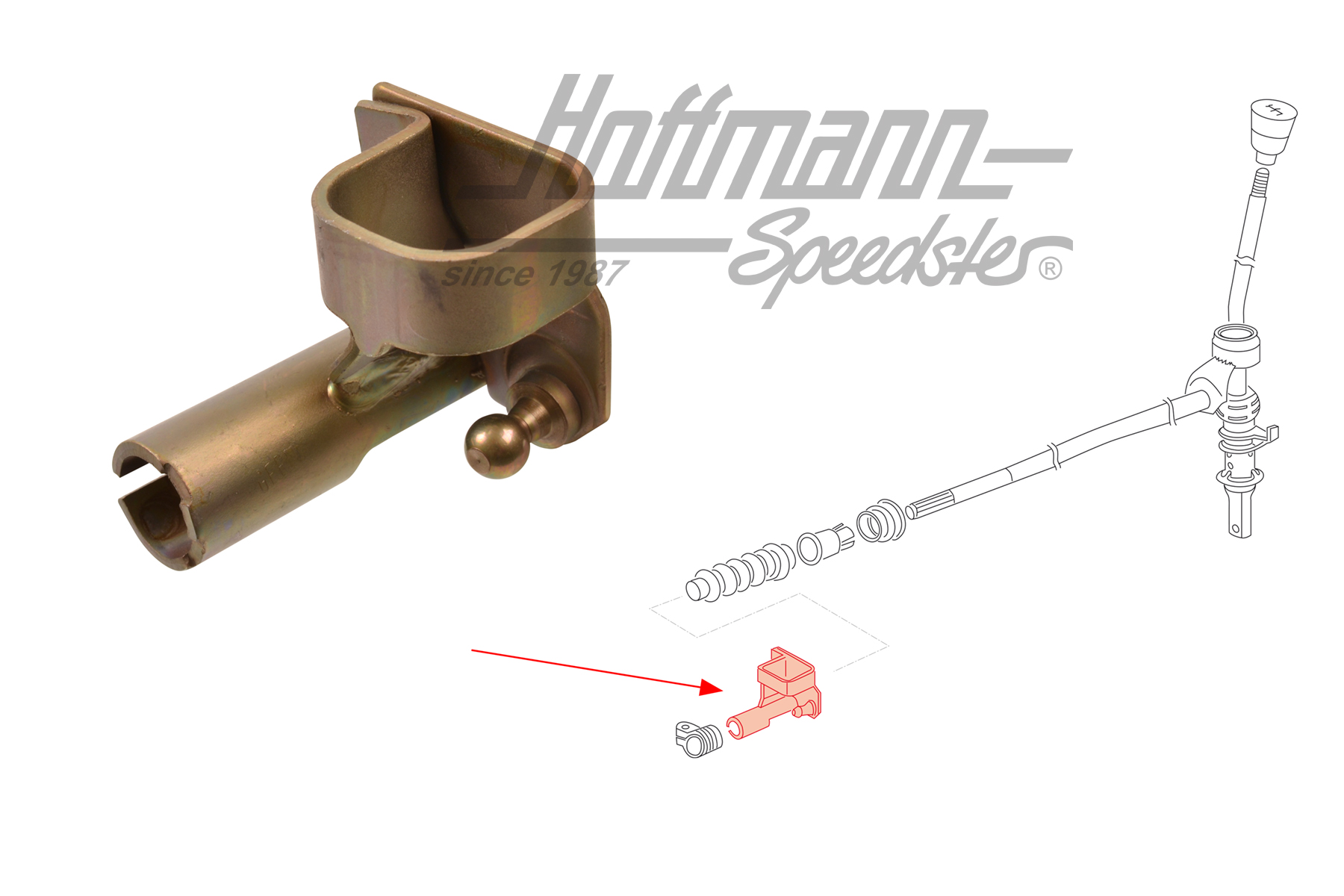 Guida asta del cambio, 1.1-1.3, 80-83 | 171 711 211 D | 170-2118-20