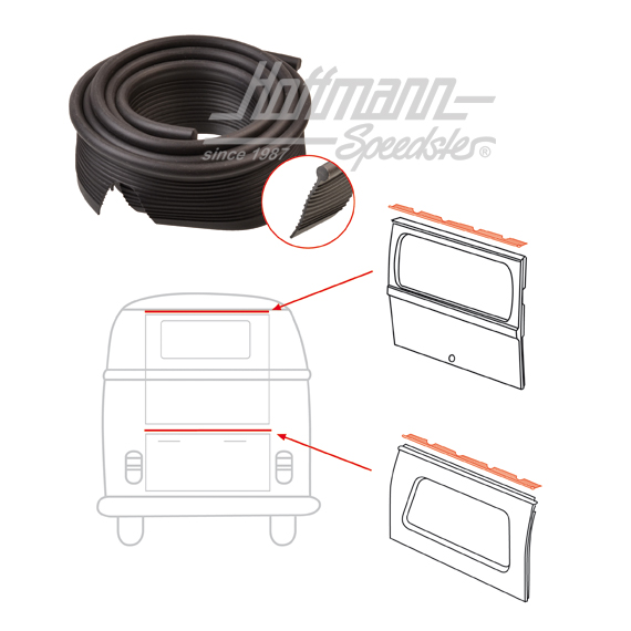 Profilo, cerniera portellone posteriore / coperchio motore | 211 829 191 A | 089-0450