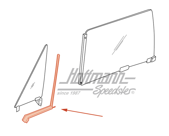 Guarnizione deflettore, 914, sinistra
                                                             